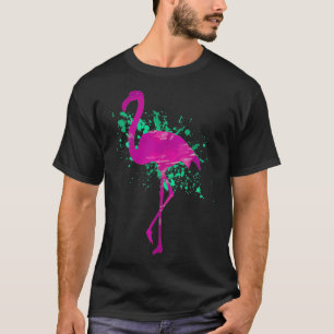 Camiseta Flamingo Pink Watercolor Art Beach Summer Gift