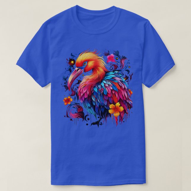 Camiseta Flamingo Rainbow (Frente do Design)