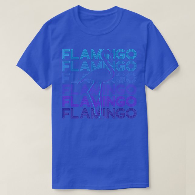 Camiseta Flamingo Retro Gift (Frente do Design)