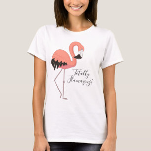 Camiseta Flamingo Rosa Fofo Totalmente Flamante