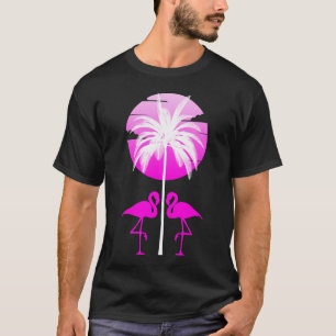 Camiseta Flamingo Rosa Na Natureza