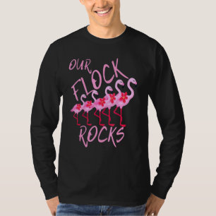 Camiseta Flamingo Rosa, Nossos Bandos Rochosos, Namorados, 