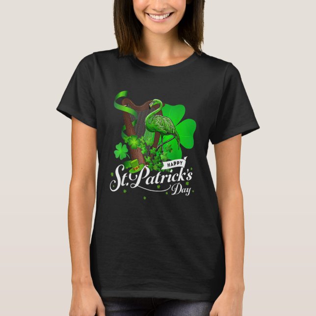 Camiseta Flamingo, Rua Verde e irlandesa, Patrick Day Shamr (Frente)