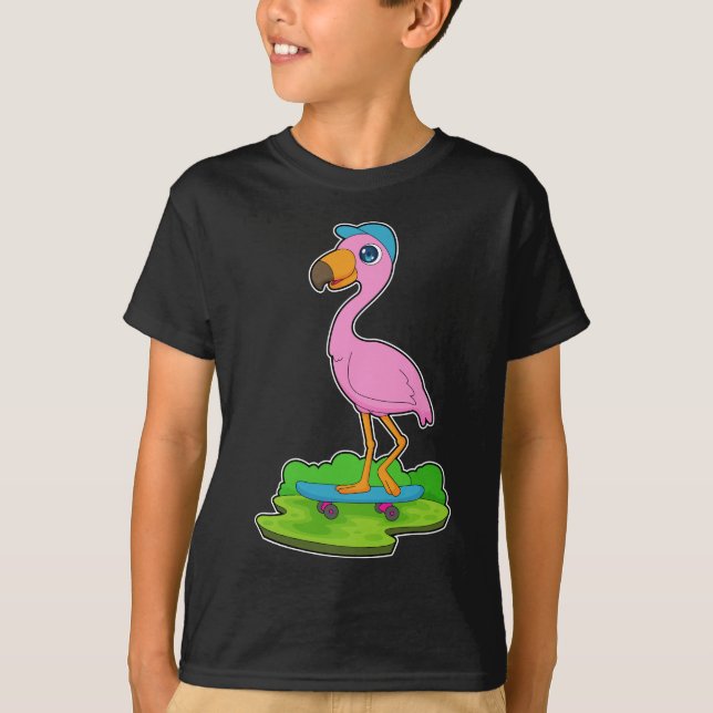 Camiseta Flamingo Skater (Frente)