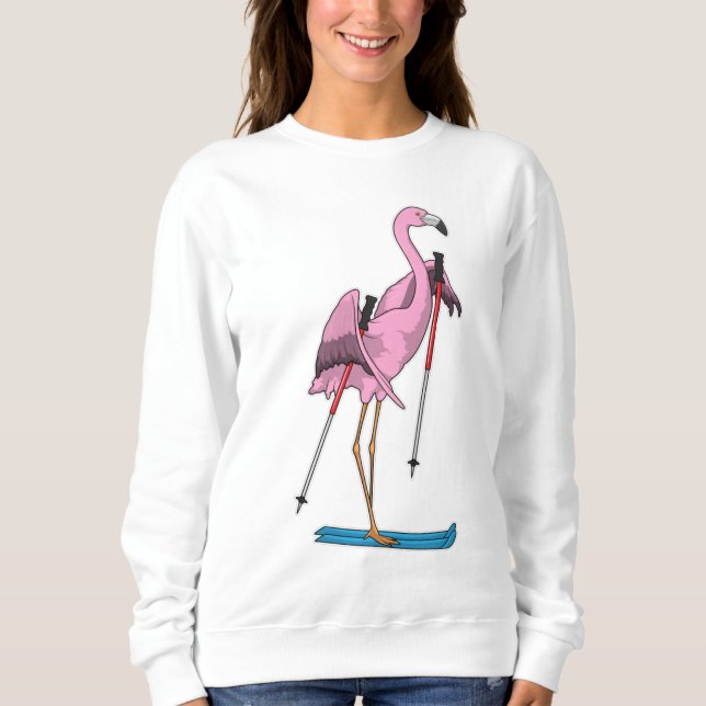 Camiseta Flamingo Skier Ski (Frente)