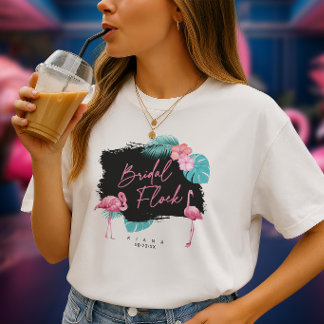 Camiseta Flamingo Solteira Encontro Nupcial ID930