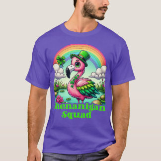 Camiseta Flamingo St Patricks Lover Shamrock Lucky Irlanda