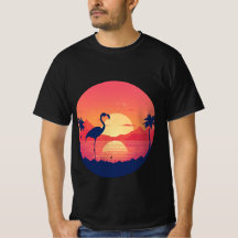 Camiseta Flamingo Sunset Serenity