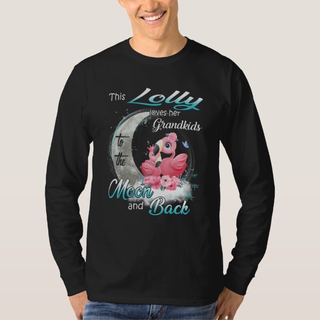 Camiseta Flamingo This Lolly Loves Her Grandkids To The Moo (Frente)