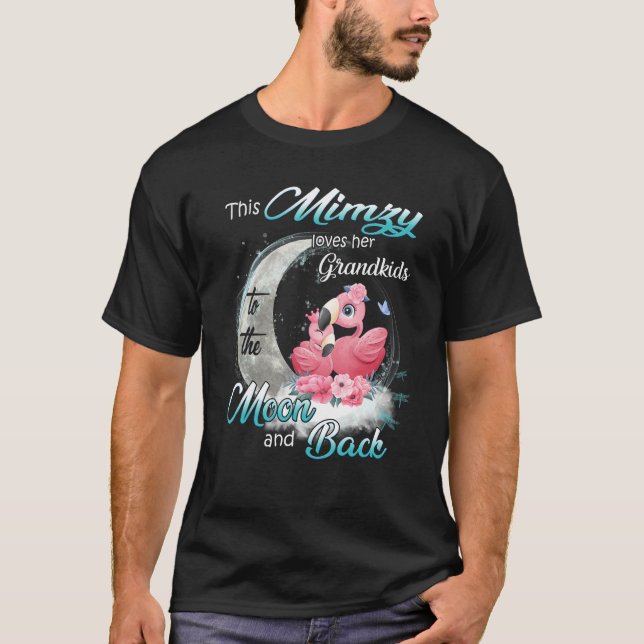 Camiseta Flamingo This Mimzy Loves Her Grandkids To The Moo (Frente)