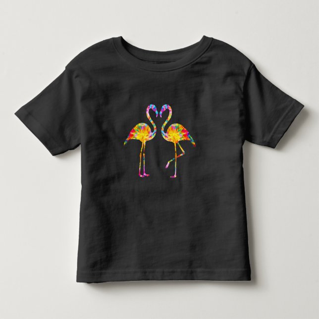 CAMISETA FLAMINGO TINTURA EM CAMADAS (Frente)