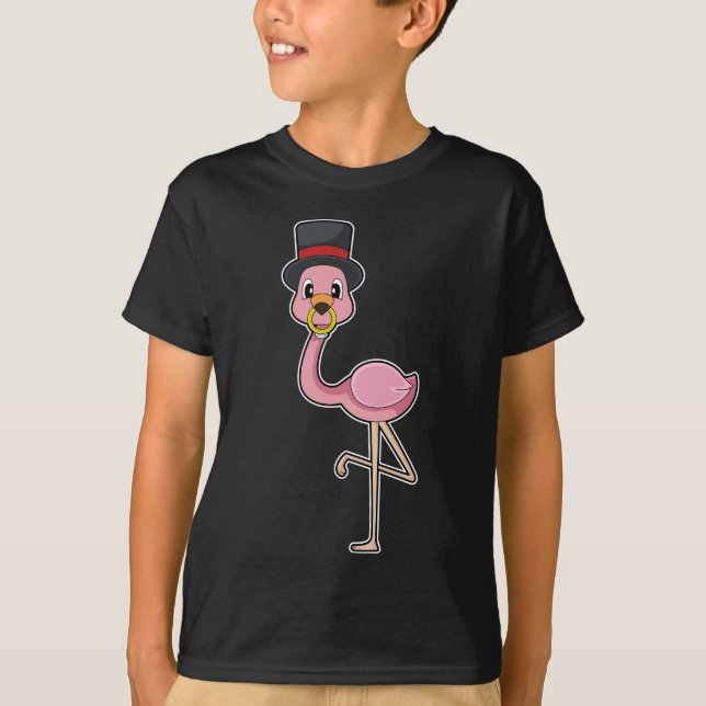 Camiseta Flamingo Toilette Hochzeitsring Hochzeit (Frente)
