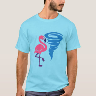 Camiseta Flamingo Tornado Bold Modern Graphic Art
