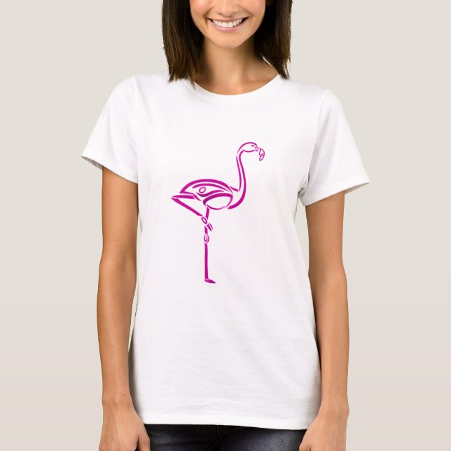 Camiseta Flamingo tribal (Frente)