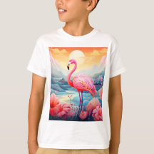 Flamingo Tropical com Flores