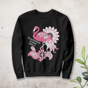 Camiseta Flamingo Vibes Only - Flamingo Rosa Paisley