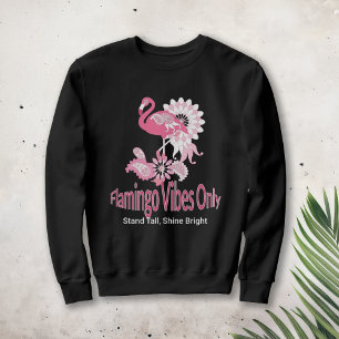 Camiseta Flamingo Vibi Apenas Flamingo Rosa Branca