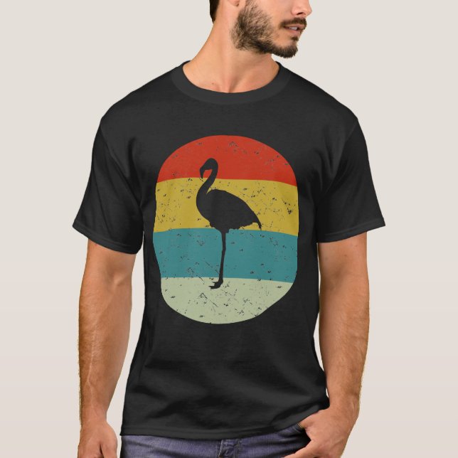 Camiseta flamingo vintage (Frente)