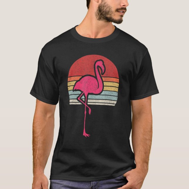 Camiseta Flamingo Vintage Retro Flamingo (Frente)