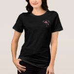 Camiseta Flamingo Wine Drinker Novelty Gag Personalizado<br><div class="desc">Uma camiseta fofa personalizada de gag flamingo. Adicione seu nome ou mensagem clicando no botão "Personalizar" acima</div>