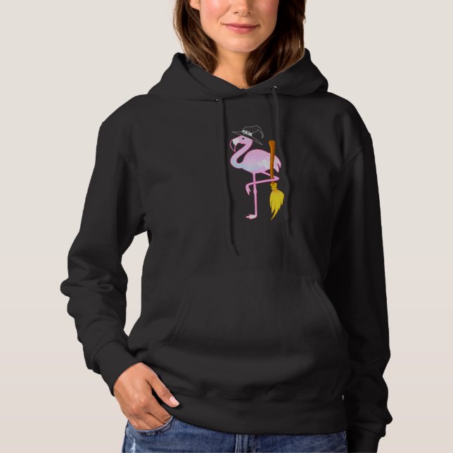 Camiseta Flamingo Witch Halloween (Frente)