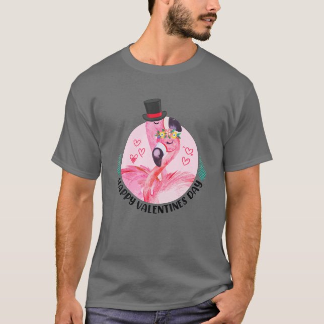 Camiseta Flamingoes Do Dia Dos Namorados 2022 Com Heart Fla (Frente)