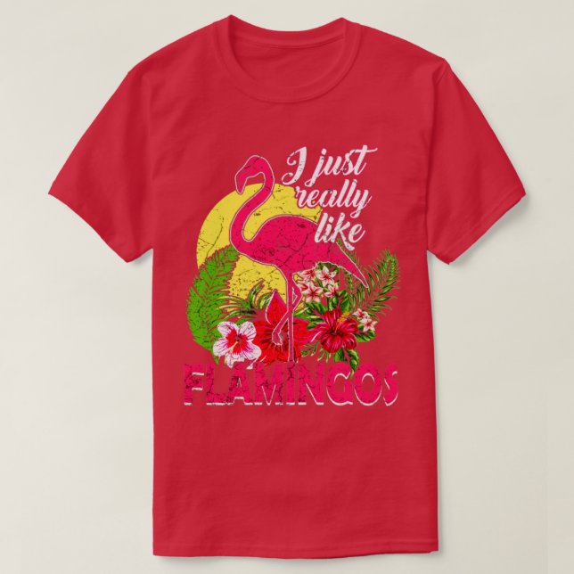 Camiseta Flamingos (Frente do Design)