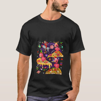 Camiseta Flamingos de Três Rena de Papai Noel Femininos And