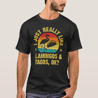 Camiseta Flamingos e Tacos para Cinco de Mayo