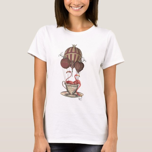 Camiseta Flamingos em Teacup (Frente)