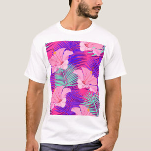 Camiseta Flamingos Exóticos: Vintage Rosa Tropical.