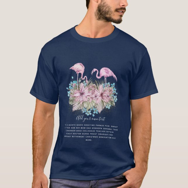 Camiseta FLAMINGOS Personalizado (Frente)
