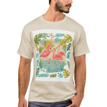 FLAMINGOS ROSA FICAM JUNTOS
