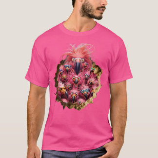 Camiseta Flamingos Rosa Louco e Engraçado!