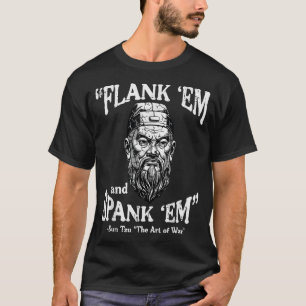 Camiseta Flank Em Spank Em Sun Tzu Dito Engraçado Meme Home