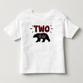 Camiseta Flannel de Xadrez de Urso de Madeira