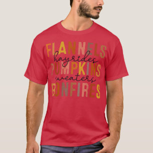 Camiseta Flannels Leopardo Hayrides Pumpkins Sweater