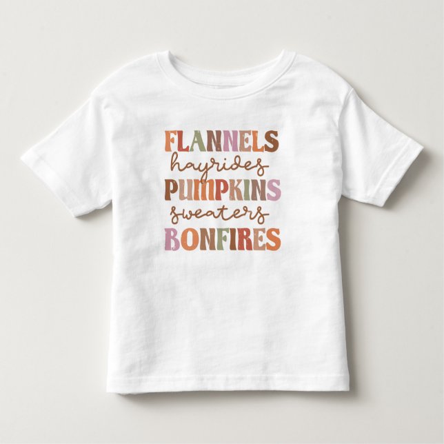 Camiseta Flannels Pumpkins Bonfire (Frente)