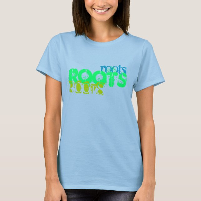 Camiseta flare, flare, raízes, Raízes, RoOtS (Frente)