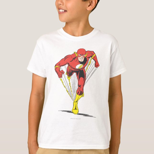 Camiseta Flash é executado para frente (Frente)