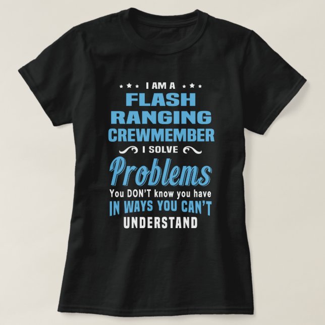 Camiseta Flash Ranging CrewMember (Frente do Design)