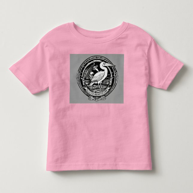 Camiseta Flash tradicional de ferradura pelicana e sorte (Frente)