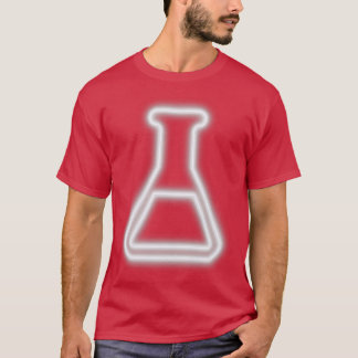 Camiseta Flask White Retro Neon Chemistry Laboratory