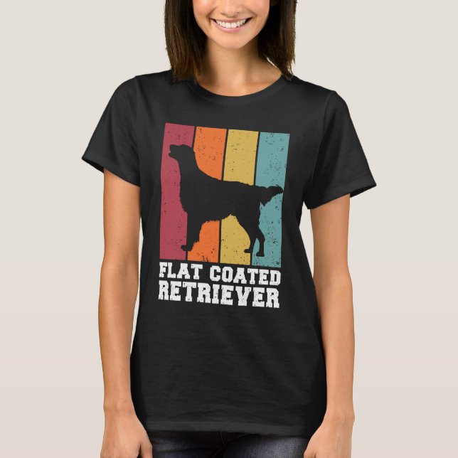 Camiseta Flat Coated Retriever Vintage  2 (Frente)