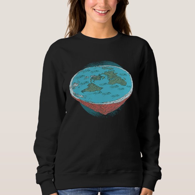 Camiseta Flat Earth Society  as Flat Earth Theory (Frente)
