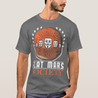 Camiseta Flat Mars Society Space Astronaut Science Nasa598