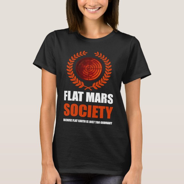 Camiseta Flat Mars Society Theory (Frente)