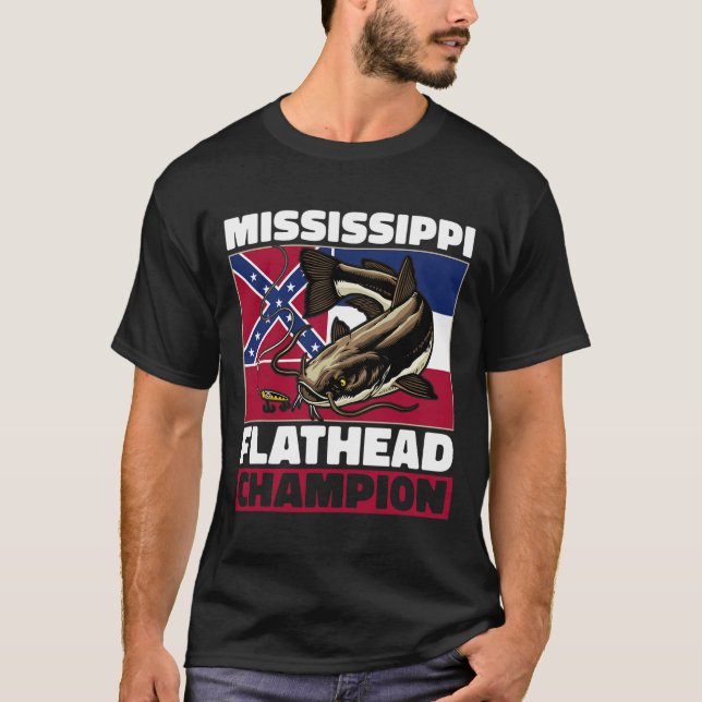 Camiseta Flathead Catfish Hunting Catfishing Dad Catfish Hu (Frente)