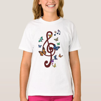 Camiseta Flatternder Notenschlüssel
