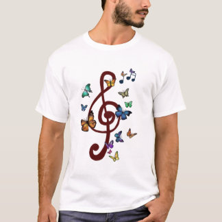 Camiseta Flatternder Notenschlüssel